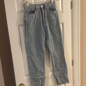 WeWoreWhat Blue Straight Jeans Relaxed Fit